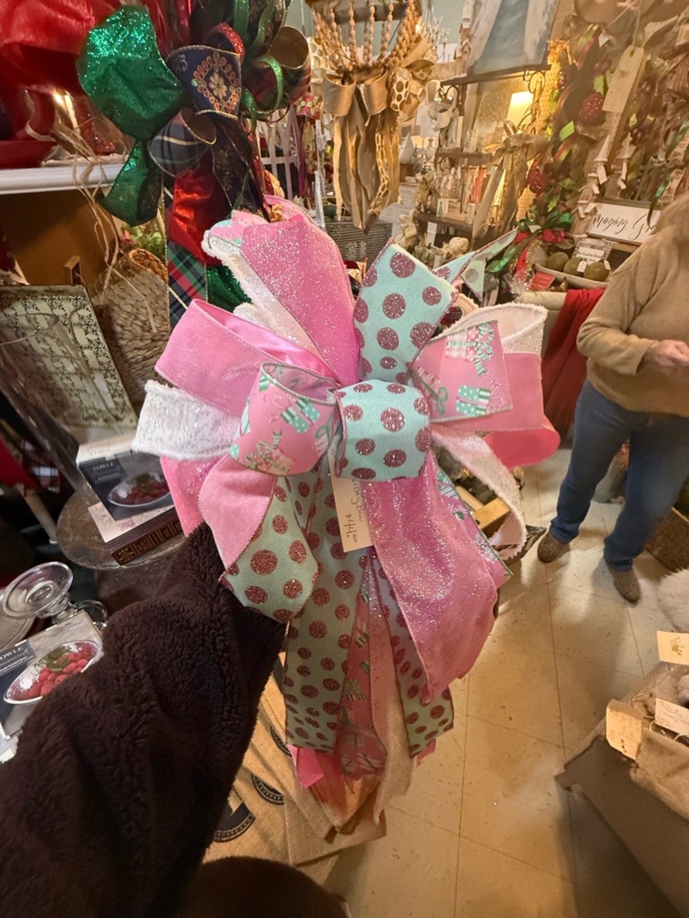 Christmas Bow Tree Topper/ Present 🎁